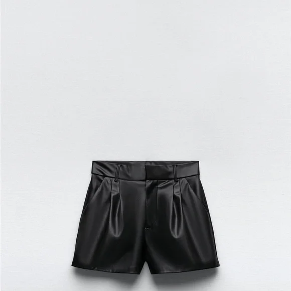 Leather shorts Zara - Picture 3 of 4